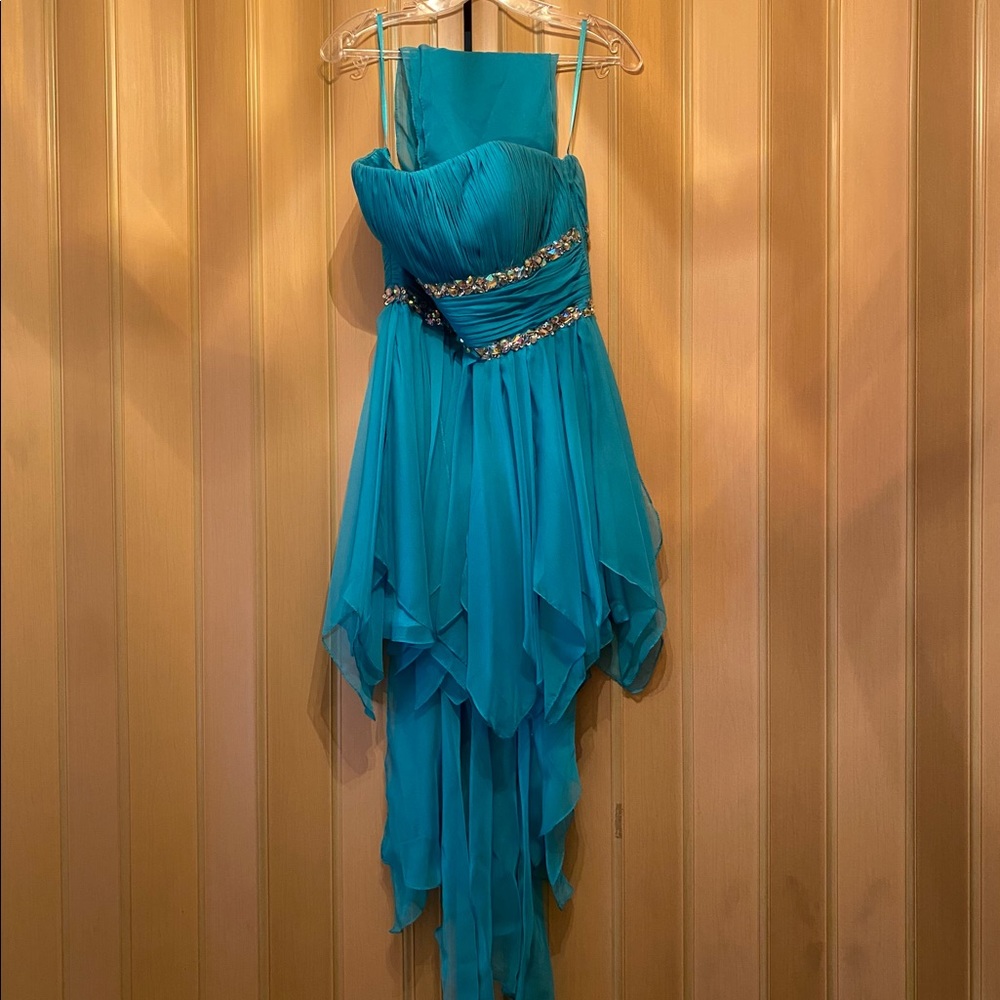 Cinderella Divine Sweetheart Sequin Aqua Dress